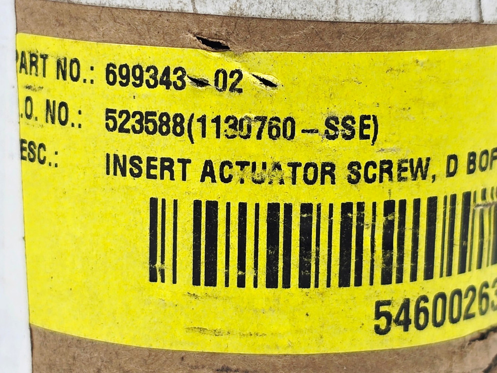 699343-02 INSERT ACTUATOR SCREW BUSHING D-BOP CAMERON