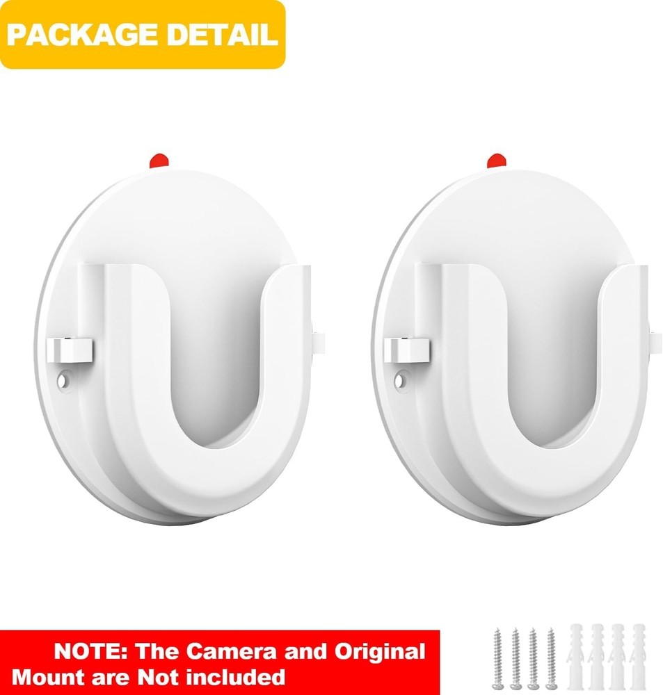 2 Pack VHB Adhesive Wall Mount Bracket for Ring & Blink Cameras – Easy Install