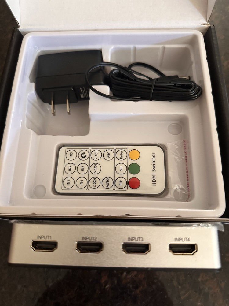 Get Connected NEW 4x1 HDMI Switch w/ IR wireless Remote, AC power🔥🔥🔥🔥🔥
