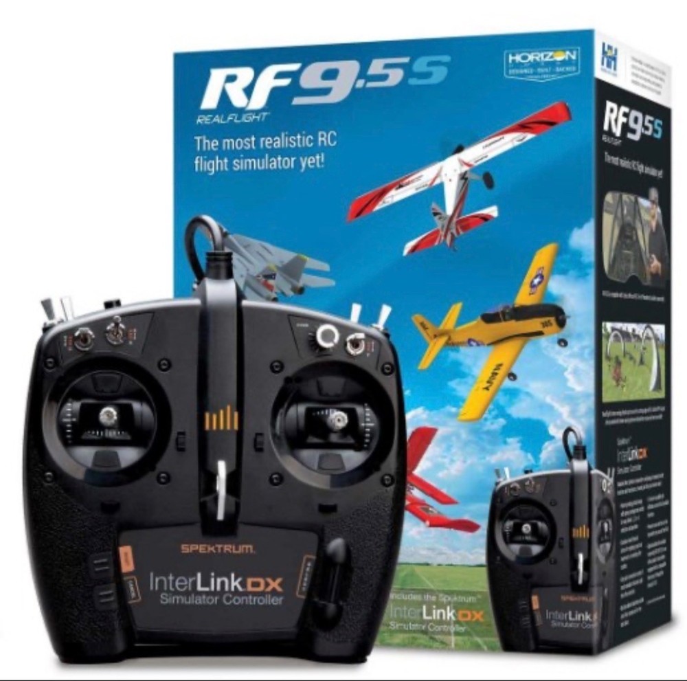 RealFlight RF 9.5s Flight Simulator with Spektrum Interlink-DX Controller