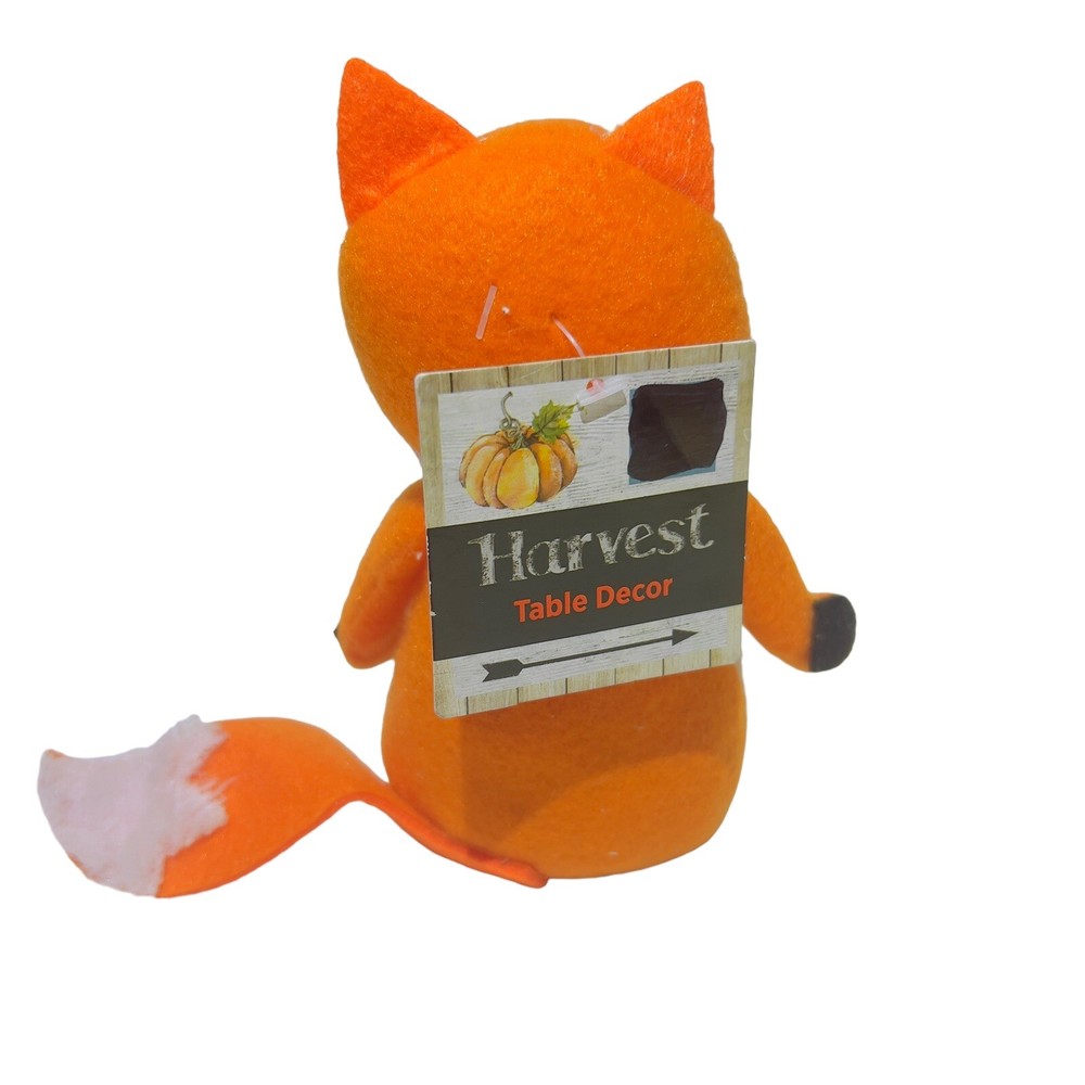 Harvest Table Decor 6” Standing Fox Fall Time Plush Fall Decoration NWT