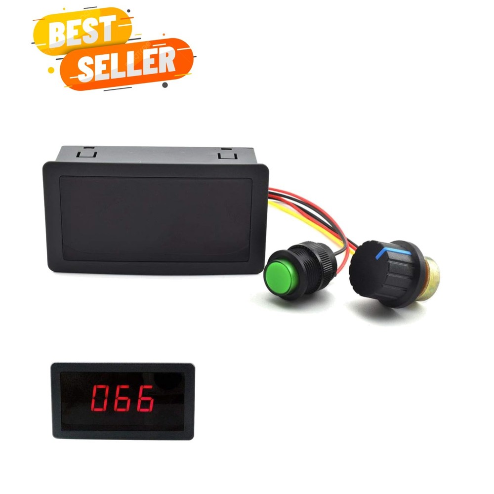 Stepless Speed Control 8A Motor Controller with LED Display - 6V-30V Range