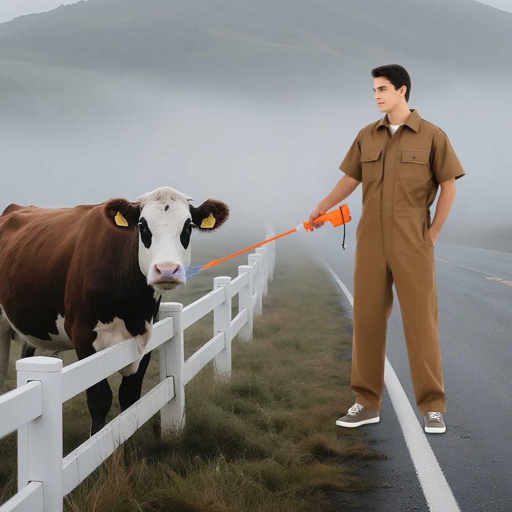 Professional Electric Cattle Prod Stick for Efficient Livestock Herding
