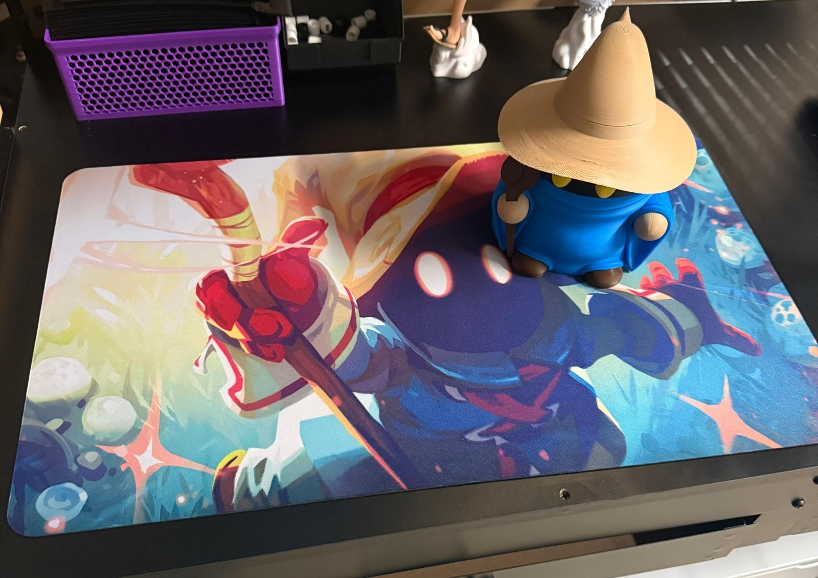 Deck Box + Playmat Bundle – Anime FF MAGE Design | HOLDS 100 SLEEVED CARDS, MTG