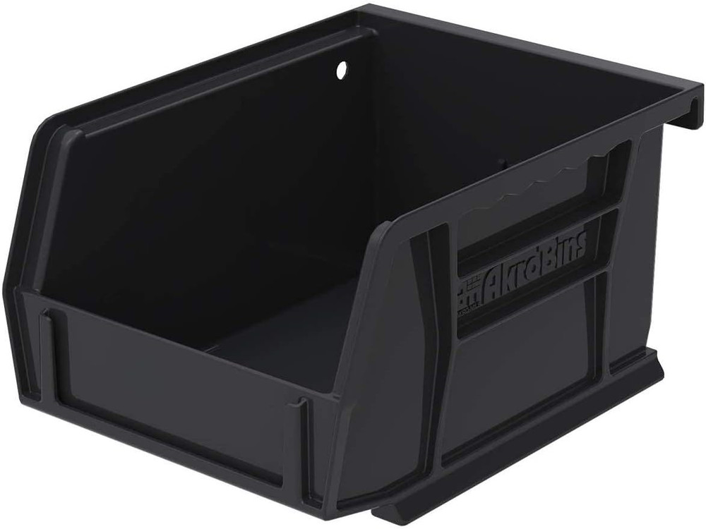 30210 Akrobins Plastic Storage Bins, Space-Saving Stackable Bins for Garage, Pan