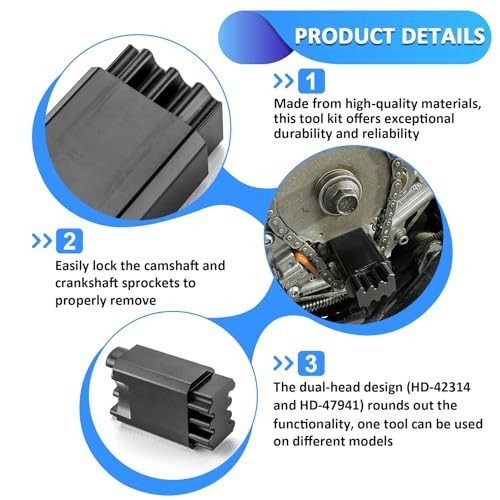 Double-Headed Cam Locking Tool, Upgrade Sprocket Locking Tool Compatible with