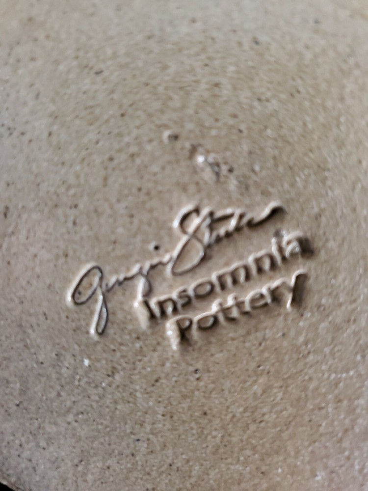 Insomnia pottery lidded dish by Ginger Steele