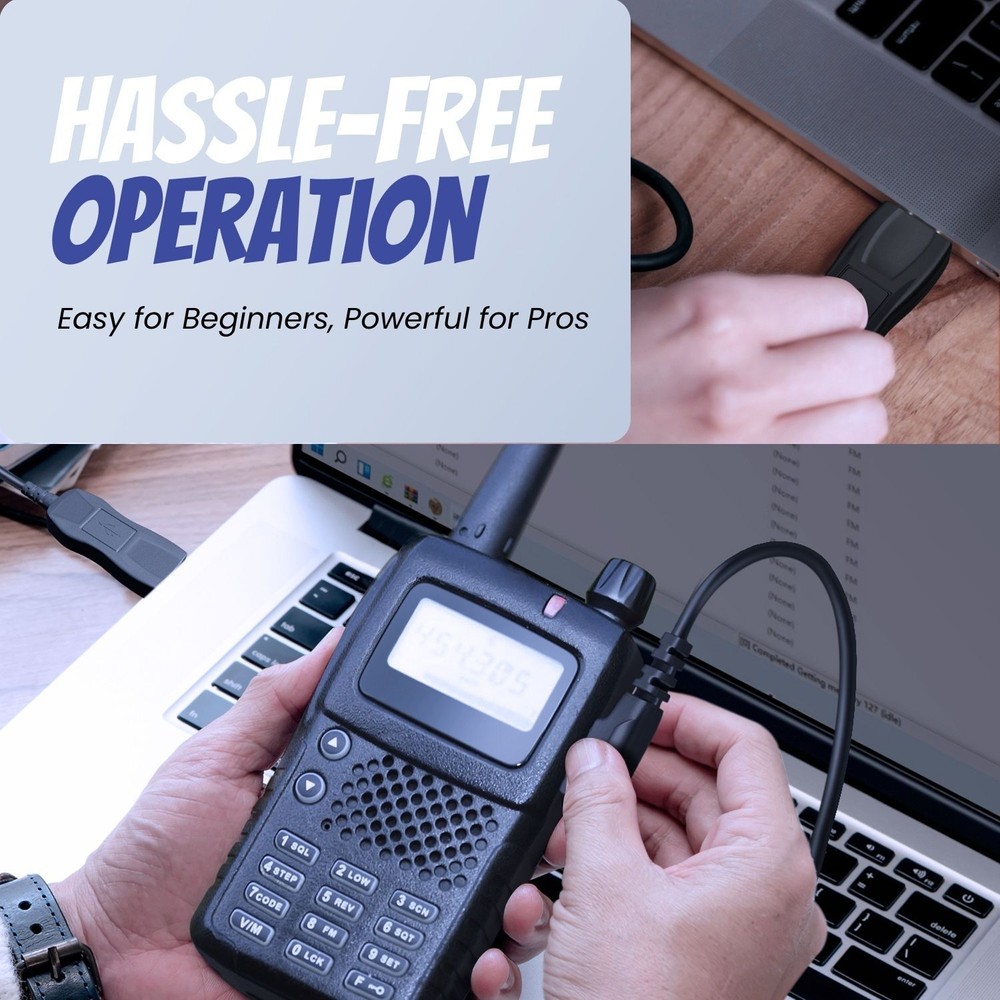 FTDI Programming Cable for Baofeng, Kenwood Radios (3 FT) - USB Chirp Cable