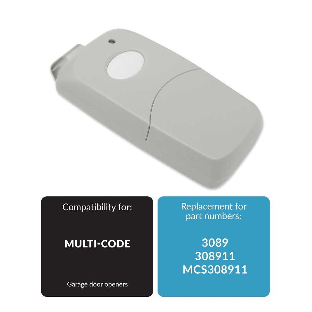 Garage Door Remote Replacement for Linear Multi-Code 3089 308911 MCS308911 (W...