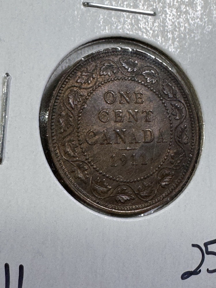 1911 Canada Large Cent Bronze Coin