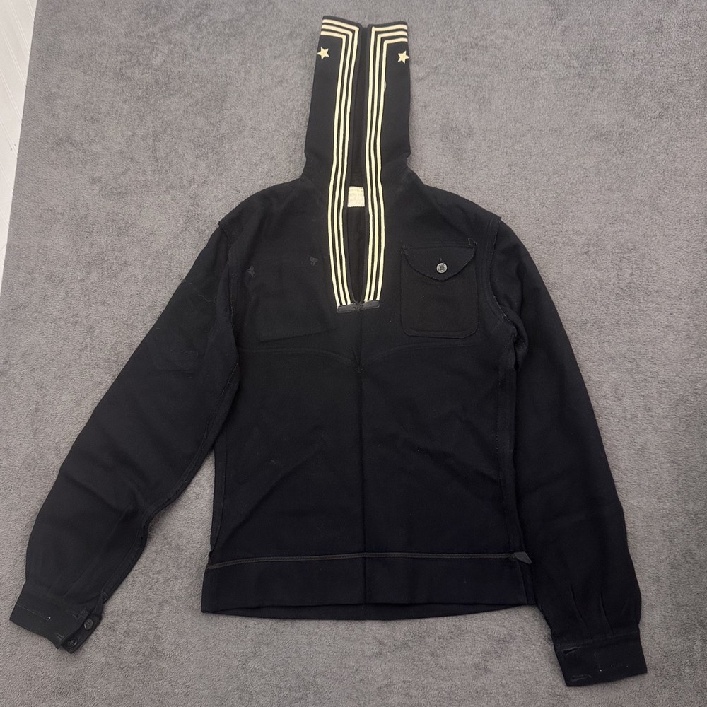 WWII NAVY Pullover Blue Wool size small Coast Guard Vintage 1940's