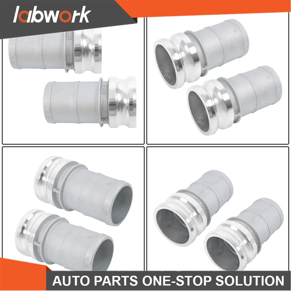 Labwork Type E 3 Inch Aluminum Camlock Fitting Pair Heavy Duty Rust Resistant