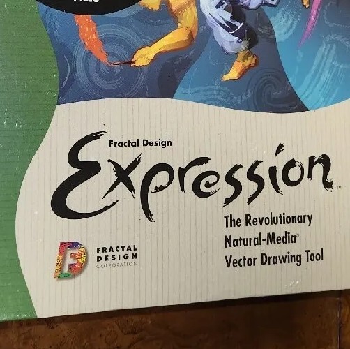 Expression Fractal Design Natural-Media Vector Drawing Tool Program Windows 1996