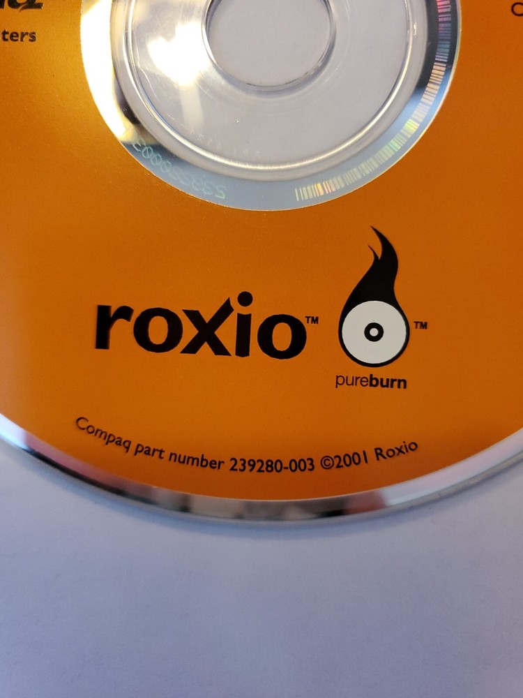 Roxio Easy CD Creator Basic Edition For Use On Compaq PC