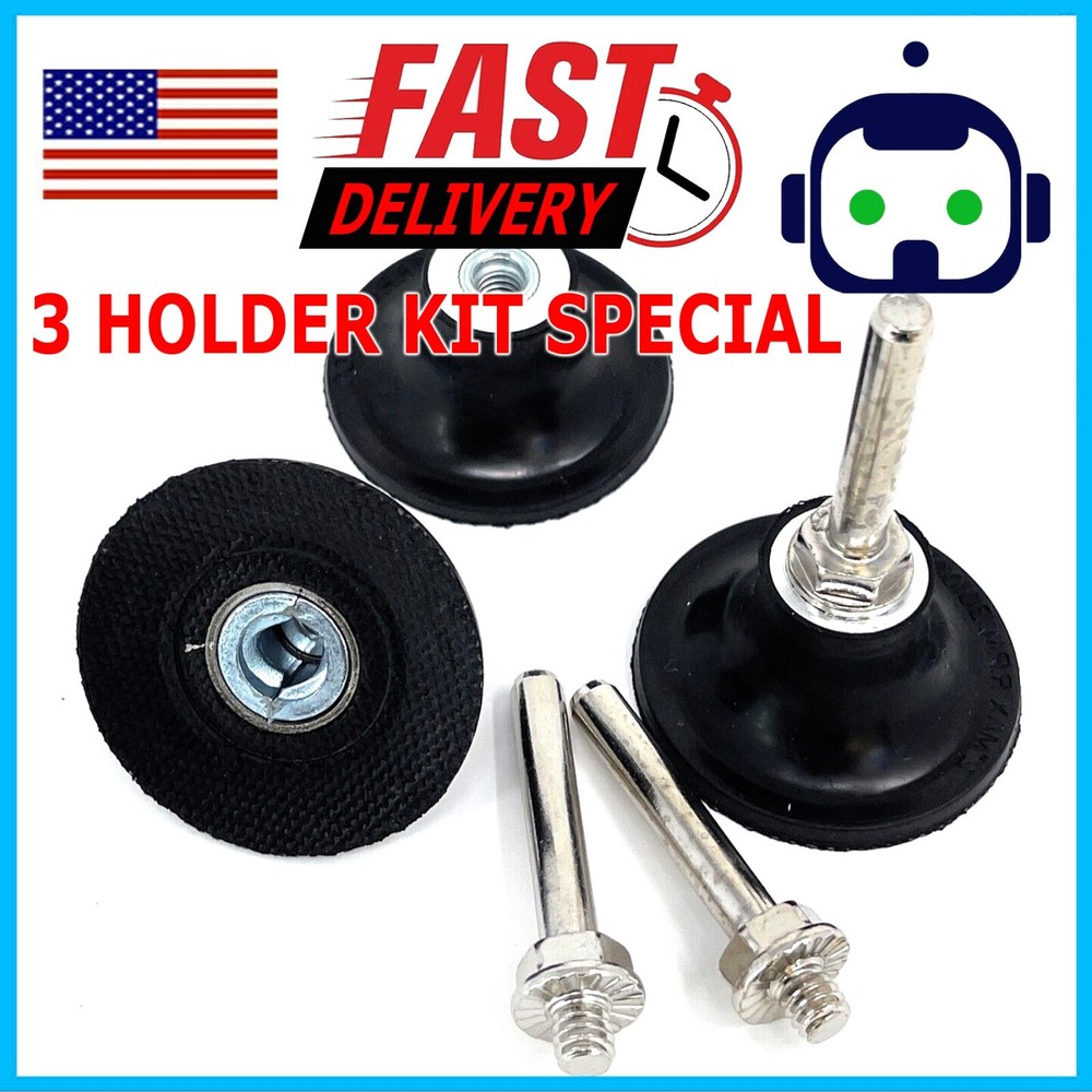 2 Inch Surface Bristle Clean Conditioning Sanding Disc Pad Holder Roll 3 Pack