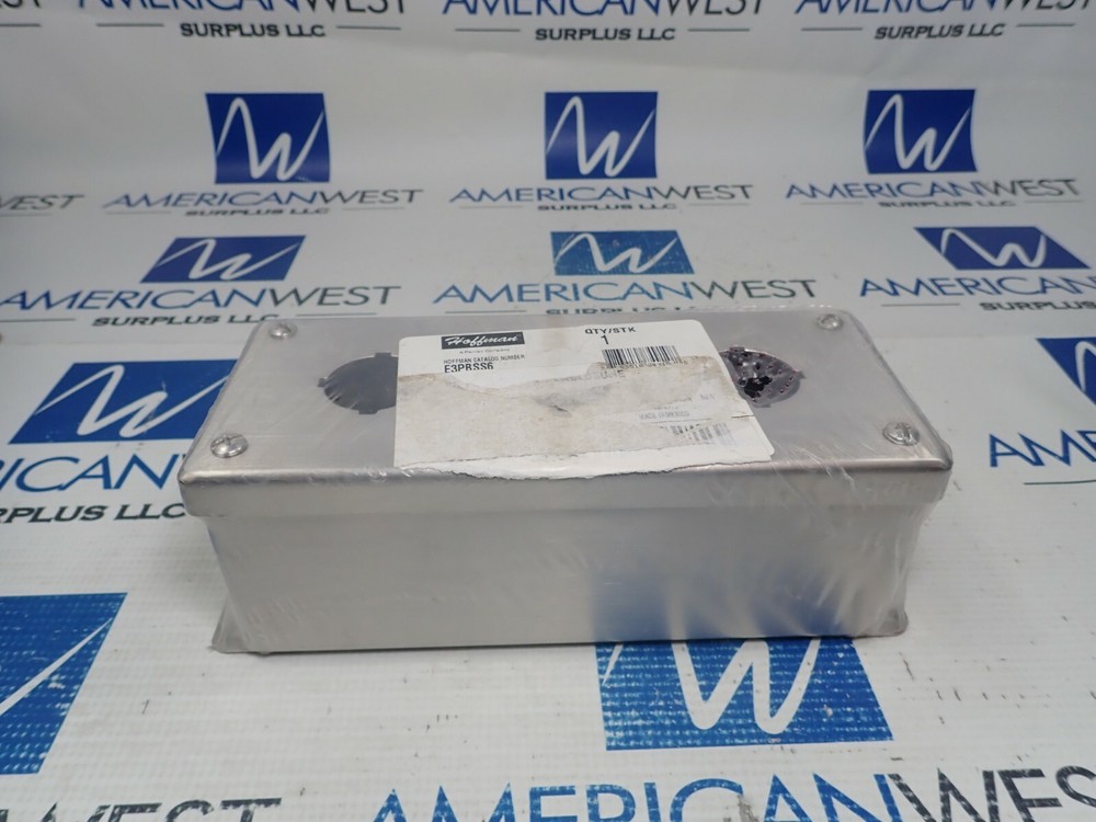 HOFFMAN E3PBSS6 SS PUSHBUTTON ENCLOSURE 3 HOLE STAINLESS STEEL