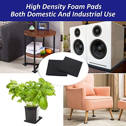 4piec Foam Padding Sheets with Adhesive Backing - 1/4" Thick Self Stick Neoprene