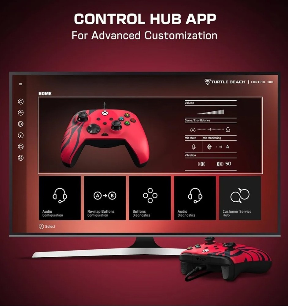 PDP Xbox Series X|S REMATCH Controller + AIRLITE Headset Red Open Box