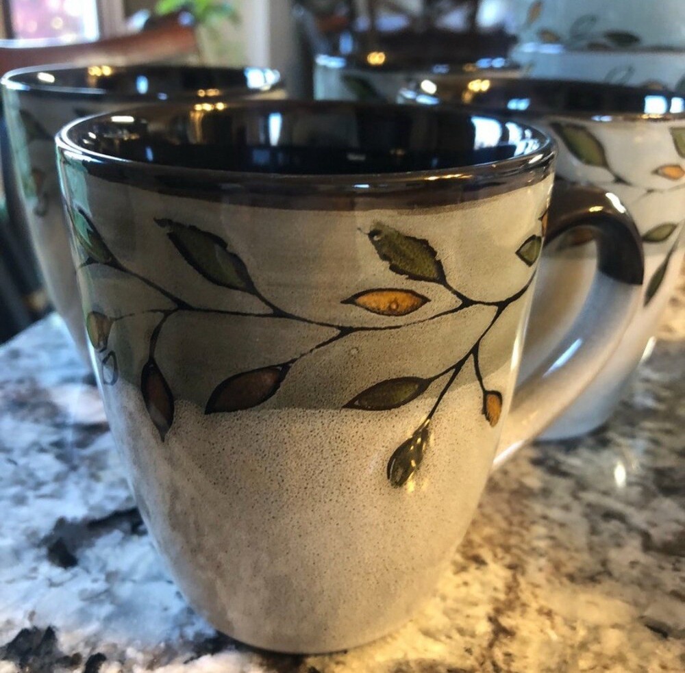 Pfaltzgraff Rustic Leaves PLUS extra plates/bowls