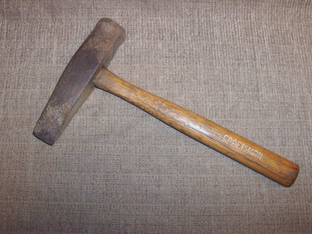 Large Heavy Hubbard Blacksmiths Handled Chisel Antique Forge Anvil Barn Tool