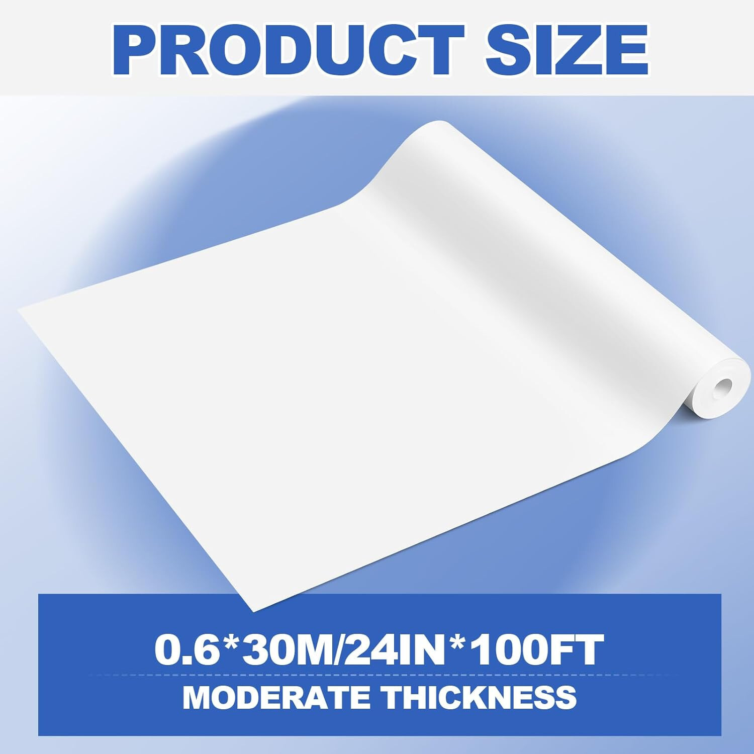 24 inch x 100 ft Matte Photo Peel sticker paper roll Adhesive Vinyl stick decalr