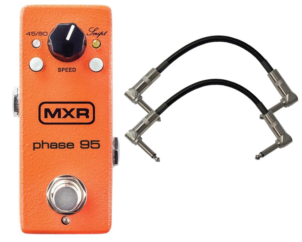 MXR M290 Phase 95 Phaser Pedal with 2 Patch Cables