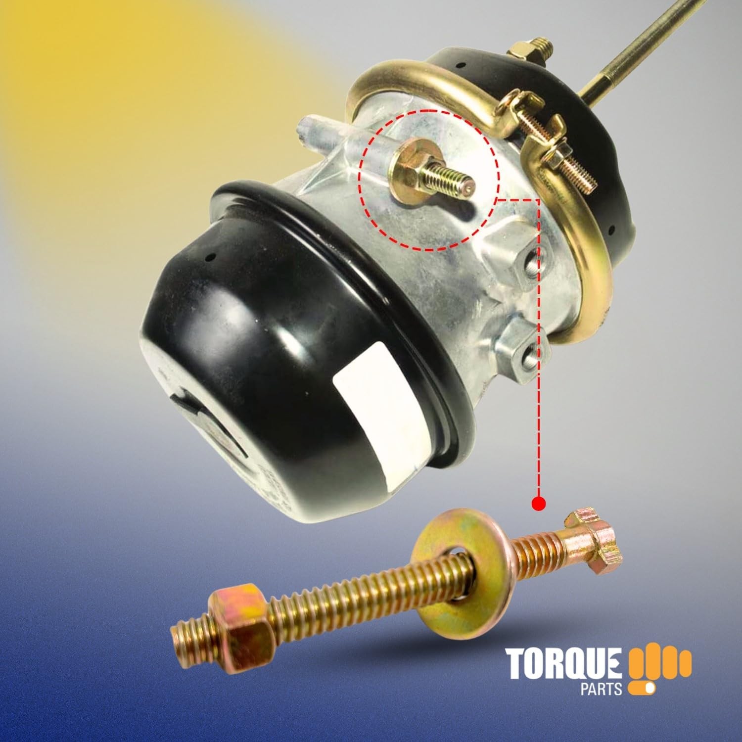 Torque 25 Pack Brake Cage Bolt Assembly for Semi Truck Air Spring Brake Chamber