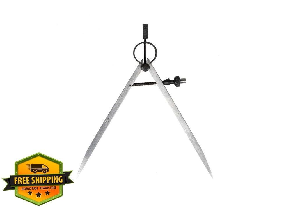 PEC Tools 8" Spring Divider Caliper Drafting Ruler Wood Metalworking