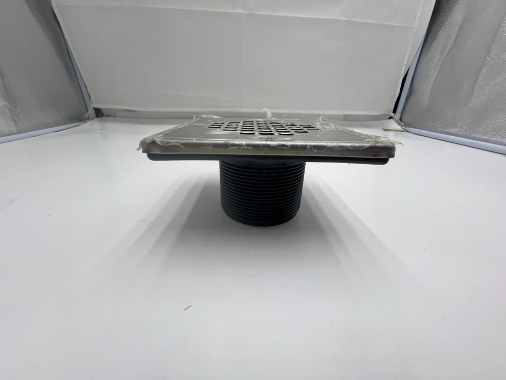 2 Pack Oatey 130 Series Drain Square Silver Black