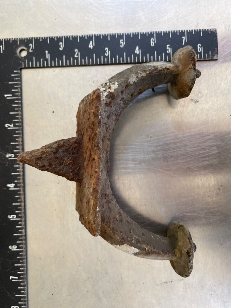 Antique Blacksmith Smith Forge Stake Dog & Clamp Forming Tool