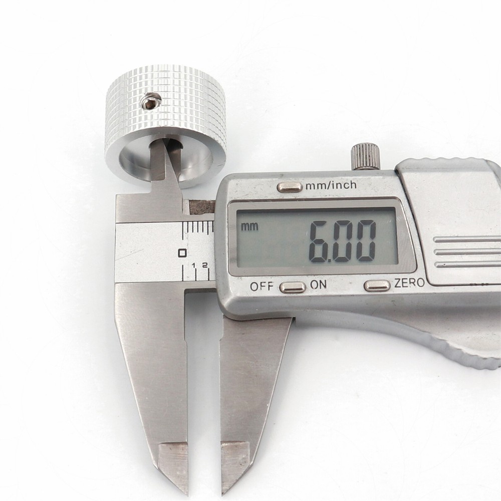 10PCS SOLID Aluminum Amplifier Control VOLUME Rotary Cap Potentiometer Knob 6mm