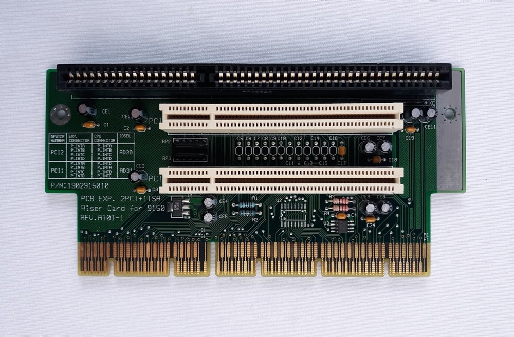 Advantech 1902915010 Riser Card - Riser Card for 9150 2PCI + 1ISA