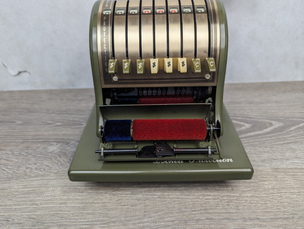 Paymaster - Check Writing Machine - Avocado Green - Vintage