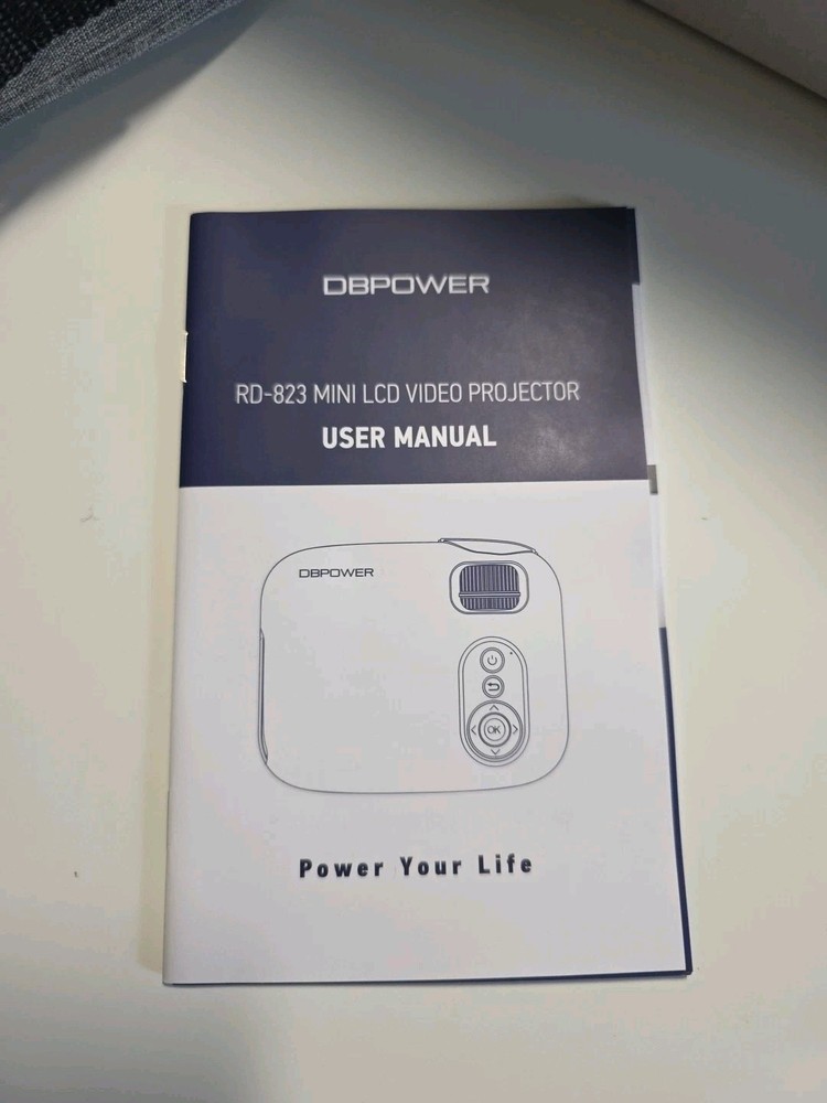 DBPOWER Portable Sized Beam Projector RD-823- NEW
