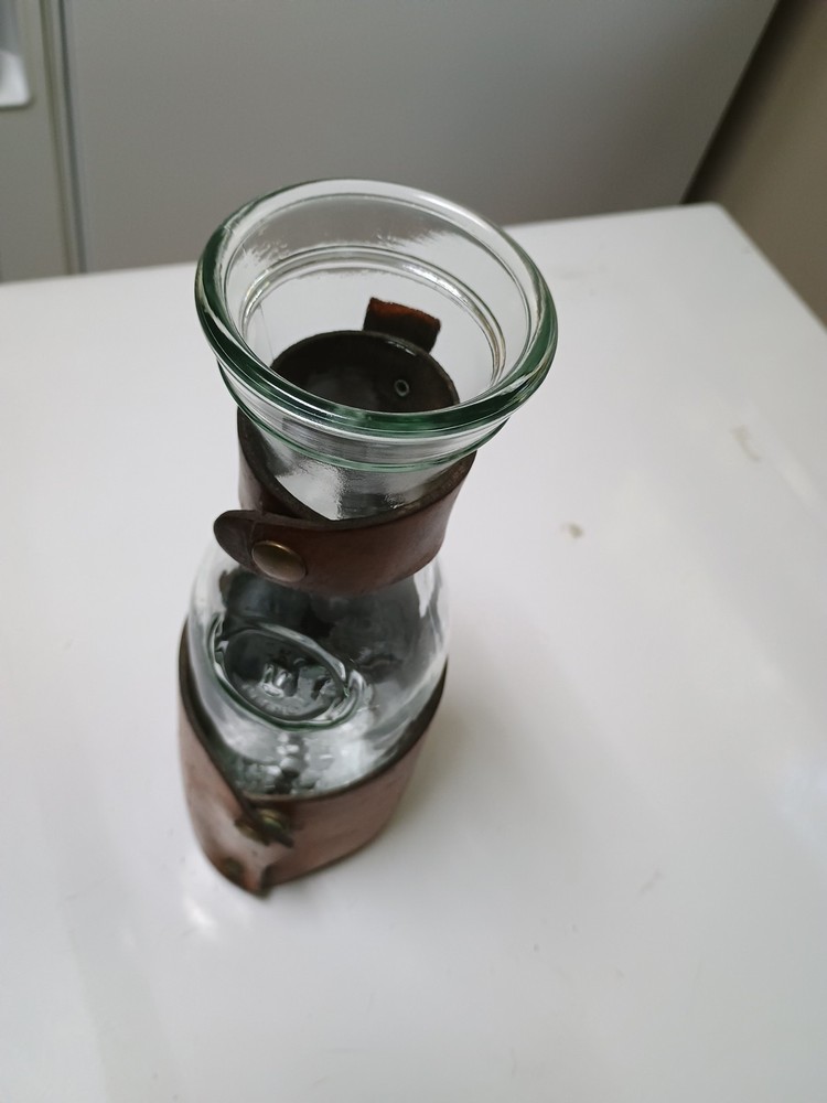 Leather Wrapped Wine Bottle