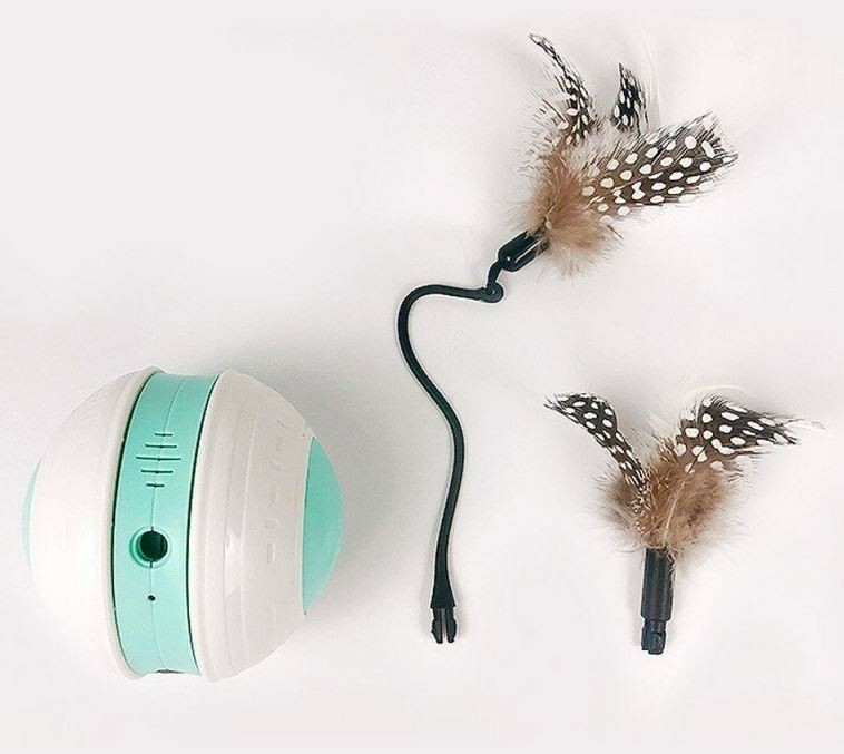Automatic Rolling Ball Cat Toy – USB Rechargeable Interactive Moving Ball