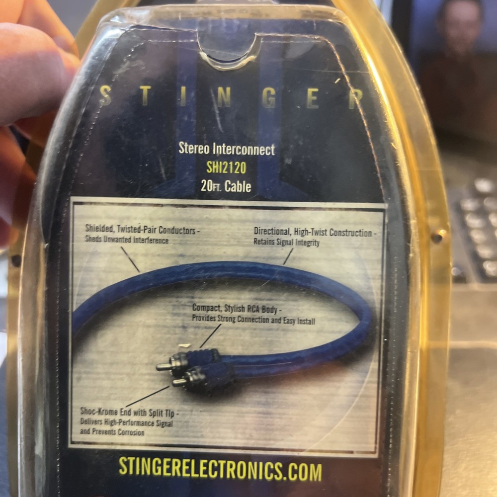 Stinger interconnect RCA 20 foot cable SHI2120