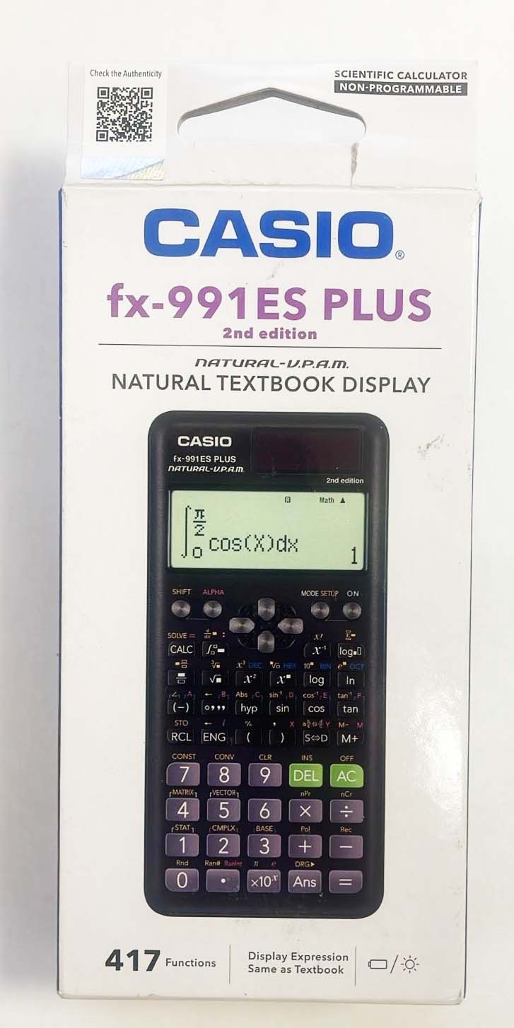 Casio FX-991ES Plus-2nd Edition Scientific Calculator With Bill Original