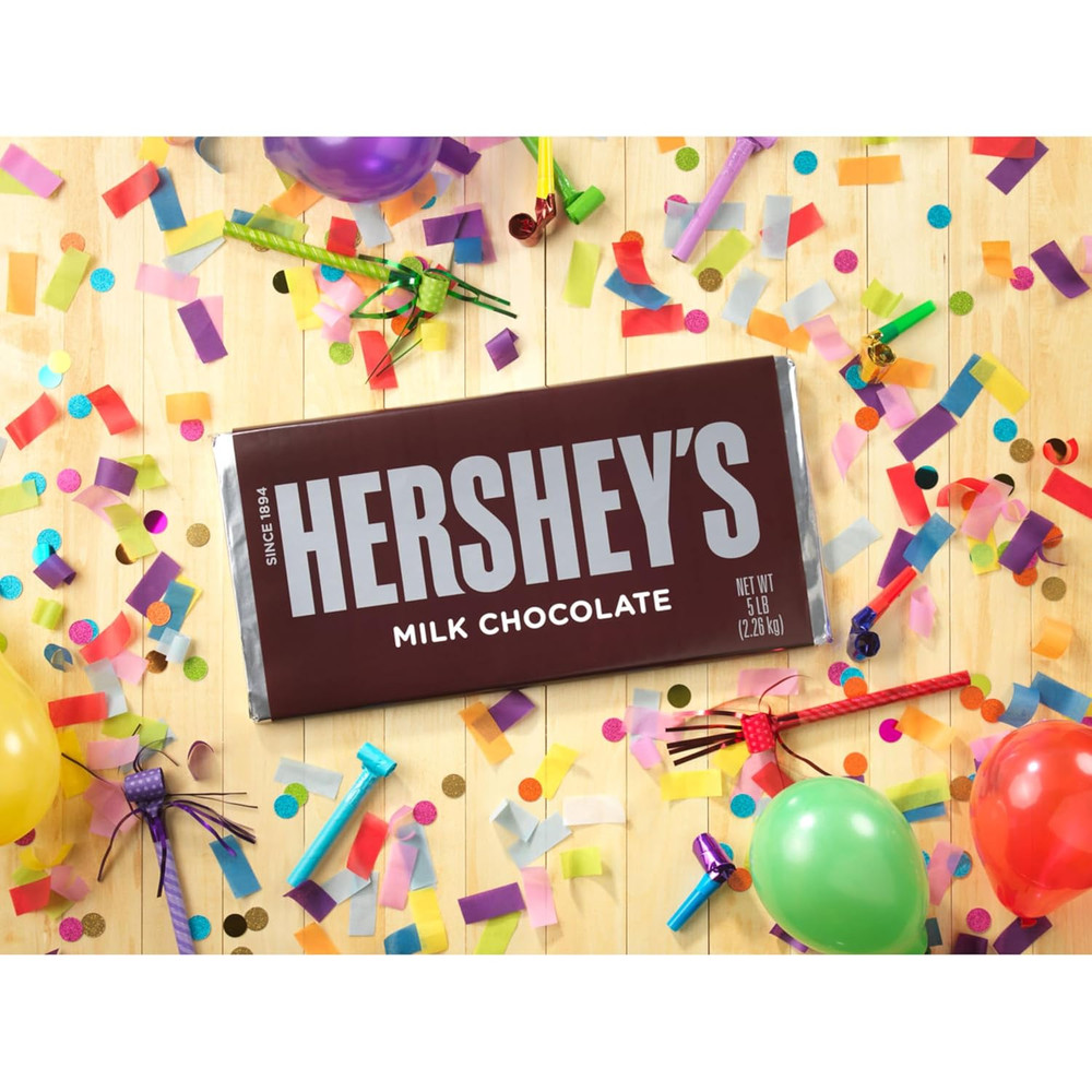 HERSHEY'S Milk Chocolate Candy Bar, 5 Lb
