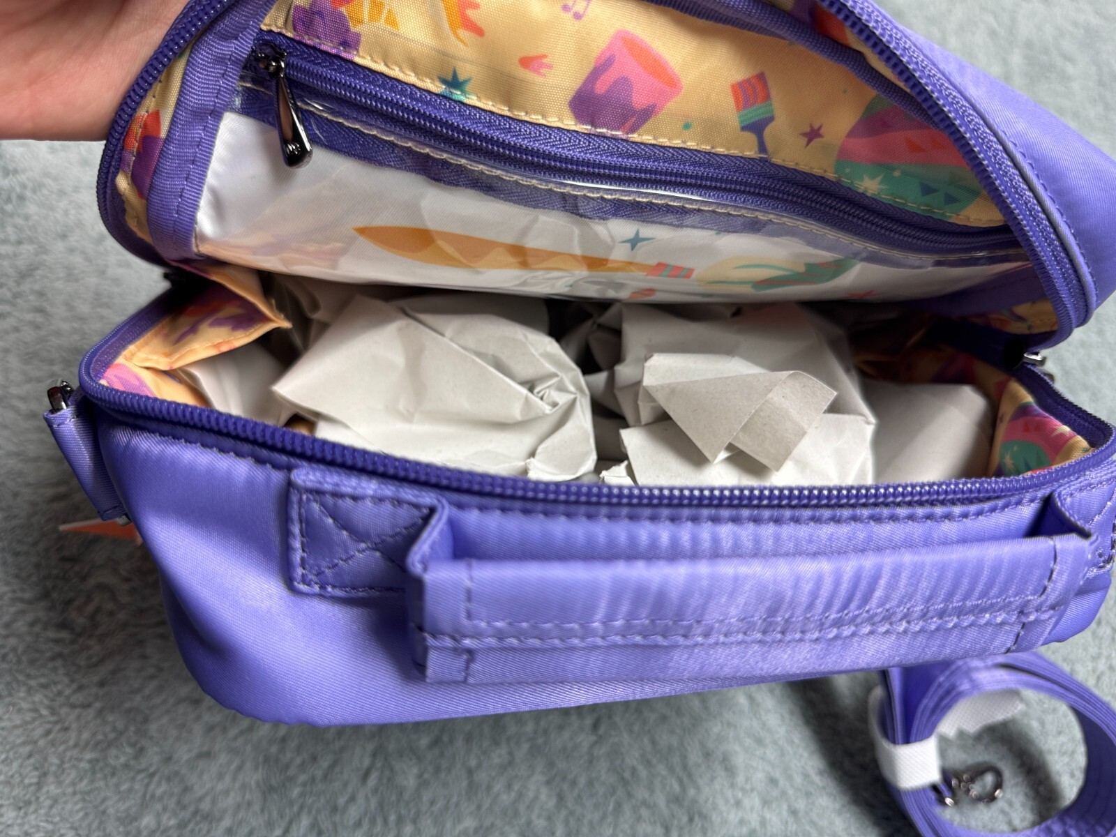 NEW Disney Figment Lug Crossbody Bag Festival of the Arts Epcot 2025 Purple