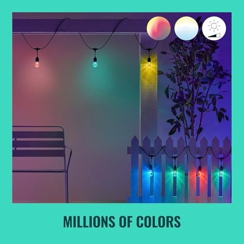 48FT Color Changing Outdoors - Water and Weatherproof - Adapter String Light