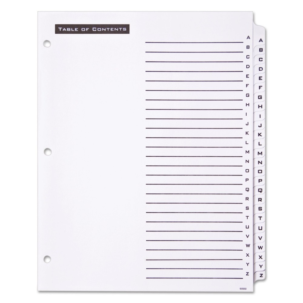 26 Count Binder Dividers with Color Coded Tabs for Easy Organization