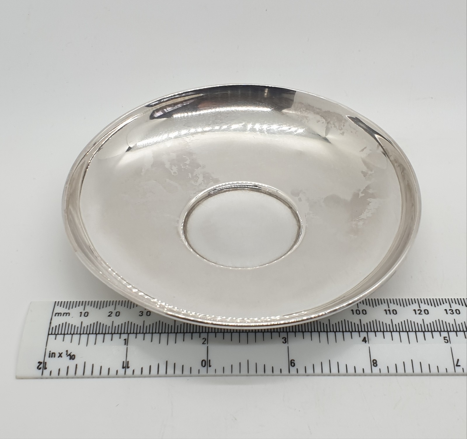 900 Solid Silver Coffee Cup & Saucer