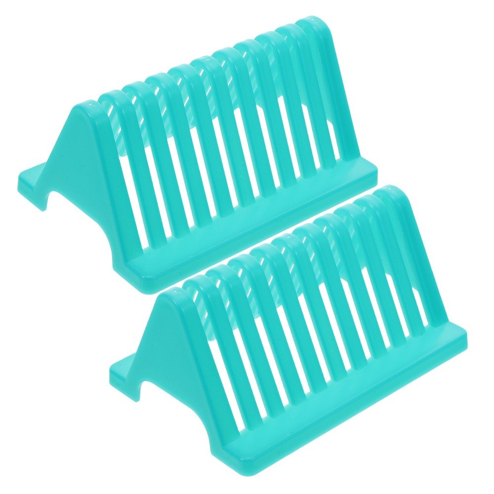 2 Pcs Slide Staining Shelf Laboratory Storage Rack Drying for Slides