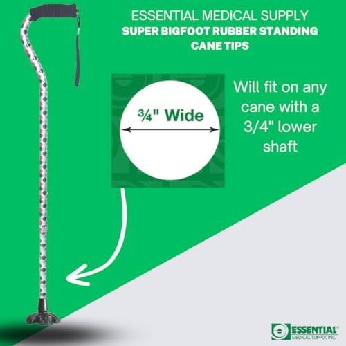 Self Standing Replacement Cane Tip Flexible Rubber Walking Stick