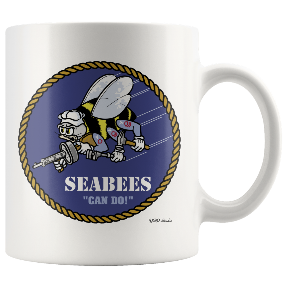 US Navy SEABEES Can Do 11oz Coffee Mug