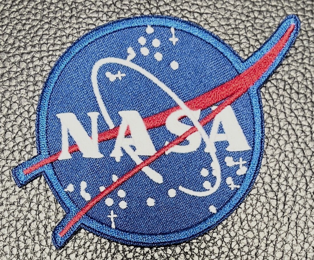 NASA Meatball 4" Twill Background w/Embroidered Accents