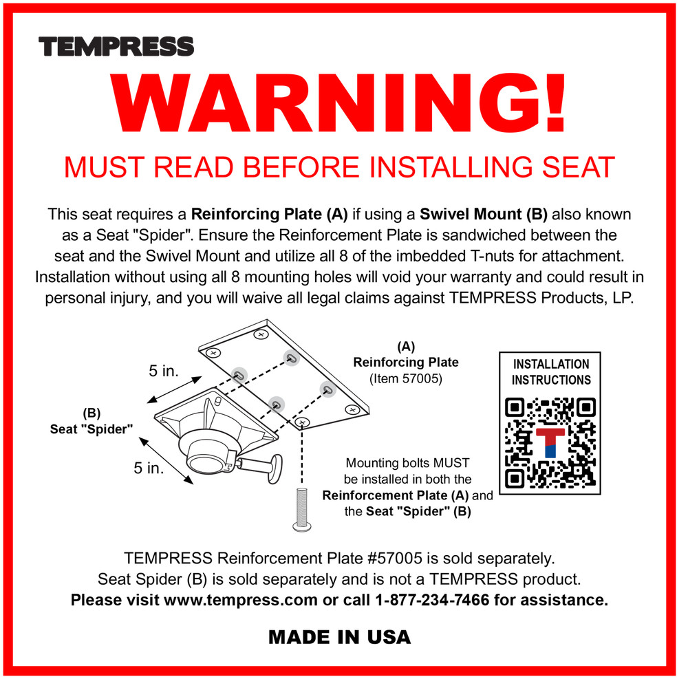 Tempress ProBax Captain's Boat Seat
