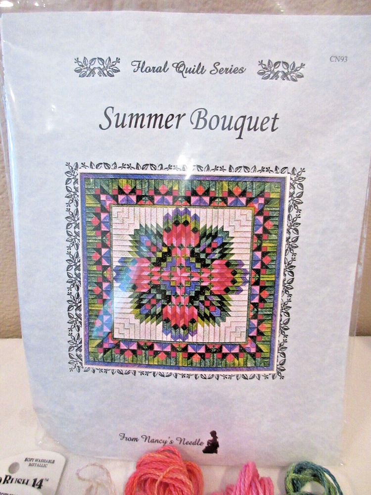 Nancy's Needle SUMMER BOUQUET Counted Thread/Needlepoint KIT CN93