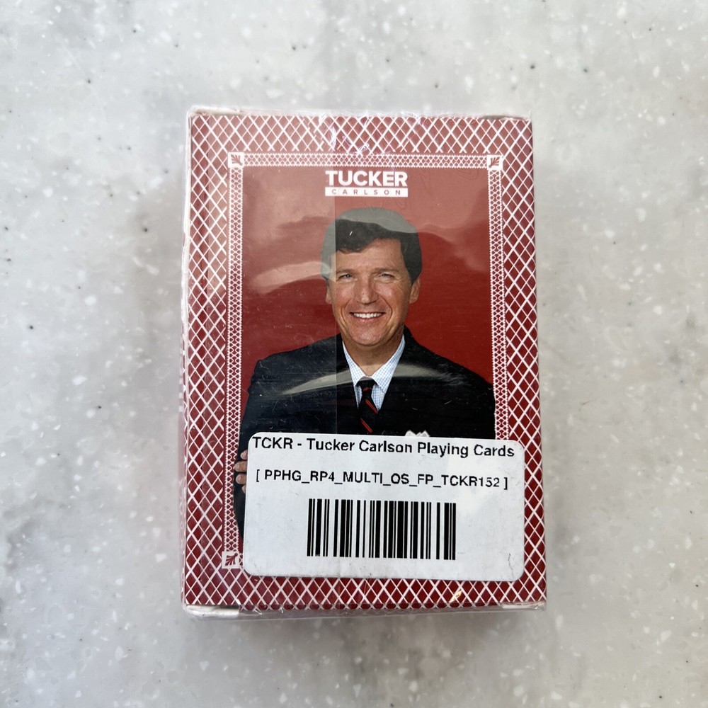 Tucker Carlson Playing Cards, NEW / SEALED